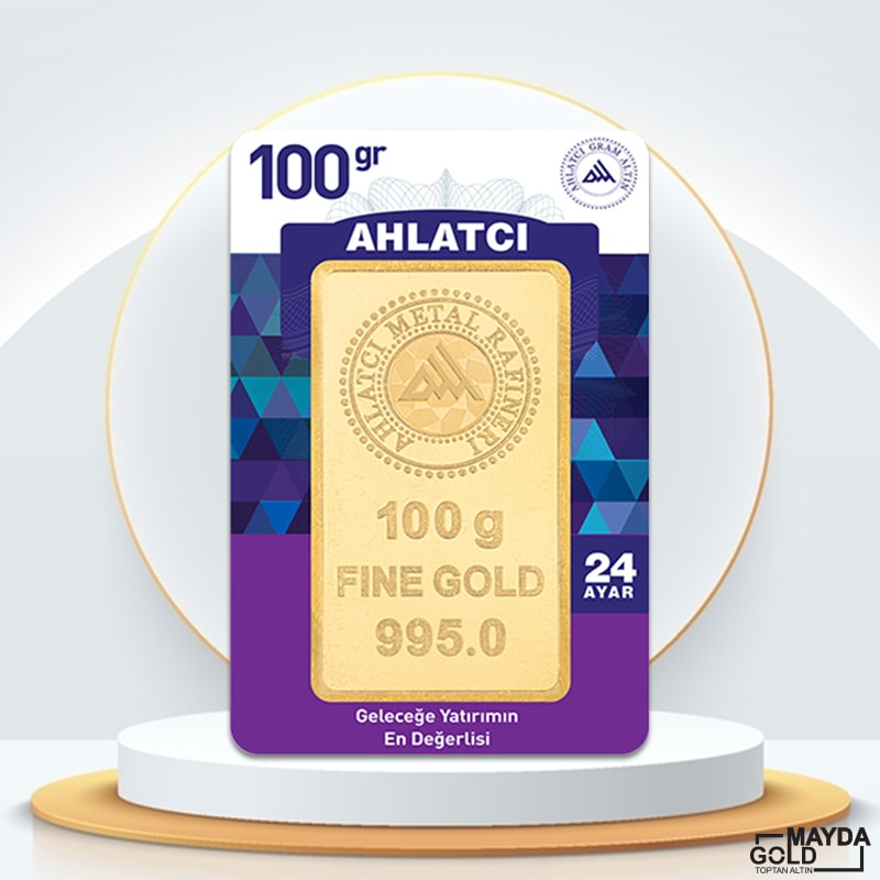 24 Ayar 100 Gram Külçe Altın