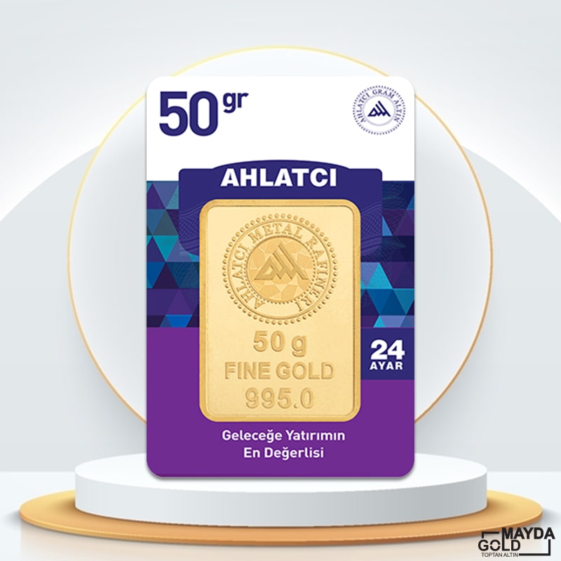 24 Ayar 50 Gram Külçe Altın