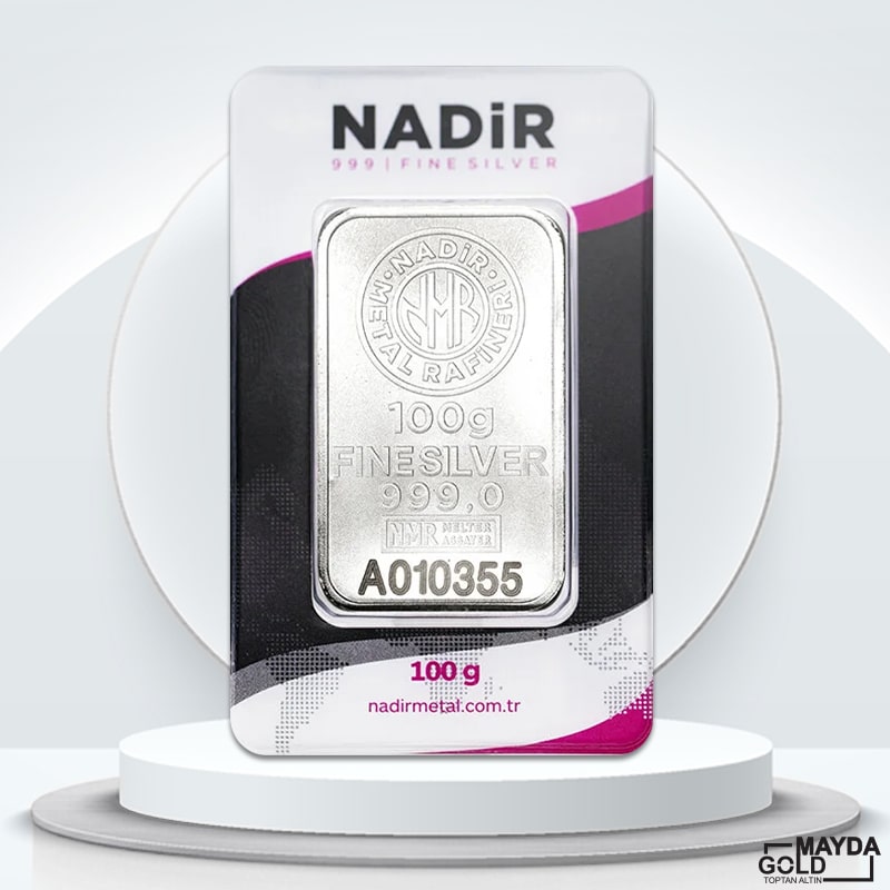 100 Gram Külçe Gümüş