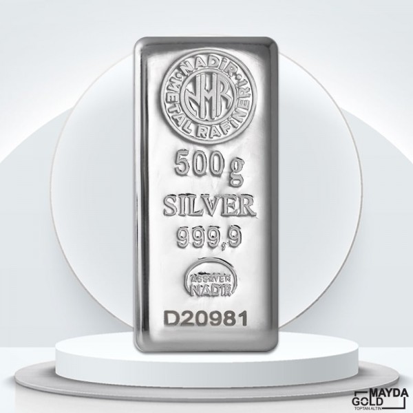 500 Gram Külçe Gümüş